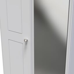 Ready Assembled 2 U Albert Tall 2 Door Mirrored Wardrobe (Ready Assembled) in Grey - thumbnail 4