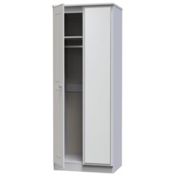 Ready Assembled 2 U Albert Tall 2 Door Mirrored Wardrobe (Ready Assembled) in Grey - thumbnail 5