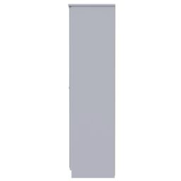 Ready Assembled 2 U Albert Tall 2 Door Mirrored Wardrobe (Ready Assembled) in Grey - thumbnail 2