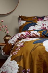 Paoletti Kyoto Floral 100% Cotton Duvet Cover Set - Size: Double - thumbnail 2