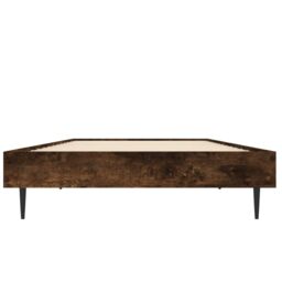 Berkfield Home Bed Frame Smoked Oak 75x190 cm Small Single Engineered Wood in Brown - thumbnail 6