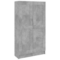 Berkfield Home Classic Book Cabinet Concrete Grey 82.5x30.5x150 cm Engineered Wood - thumbnail 3