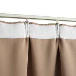 Berkfield Home Blackout Curtains with Hooks 2 pcs Taupe 140x225 cm - thumbnail 4