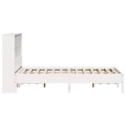 Berkfield Home Decorative Bookcase Bed without Mattress White 160x200cm Solid Wo - Size: 160x200 cm - thumbnail 5