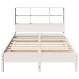 Berkfield Home Decorative Bookcase Bed without Mattress White 160x200cm Solid Wo - Size: 160x200 cm - thumbnail 4