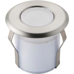 Loops 2 PACK Recessed Decking IP67 Guide Light - 0.8W Blue LED - Stainless Steel in Metallics - thumbnail 4