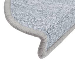 Berkfield Home Decorative Carpet Stair Treads 15 pcs Light Grey 56x17x3 cm - Size: Medium - thumbnail 6