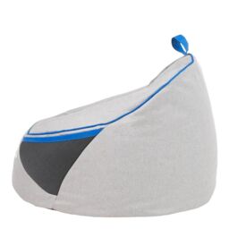 icon PLAY-R1 Alpha Kids Gaming Bean Bag Chair Grey Video Gaming Bean Bags in Light Grey - thumbnail 4