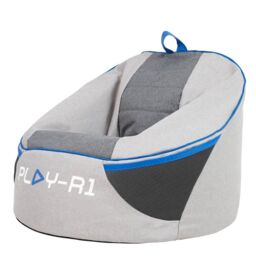 icon PLAY-R1 Alpha Kids Gaming Bean Bag Chair Grey Video Gaming Bean Bags in Light Grey - thumbnail 3
