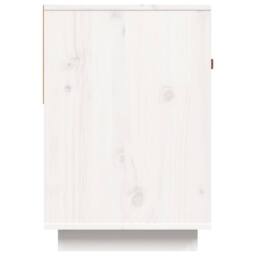 Berkfield Home TV Cabinet White 90x40x60 cm Solid Wood Pine - Size: 90 x 40 x 60 cm - thumbnail 7