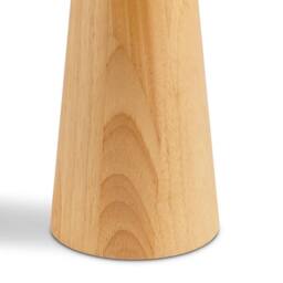 FurnitureboxUK Connie Wood Tapered Table Lamp in Light Brown - thumbnail 7