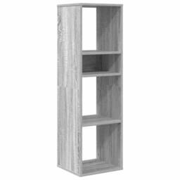 Berkfield Home Book Cabinet Grey Sonoma 34x31x112 cm Engineered Wood - Size: 34 x 31 x 112 cm - thumbnail 1