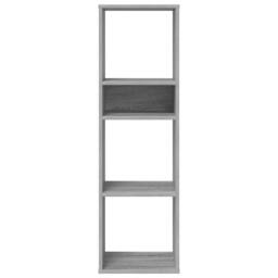 Berkfield Home Book Cabinet Grey Sonoma 34x31x112 cm Engineered Wood - Size: 34 x 31 x 112 cm - thumbnail 4