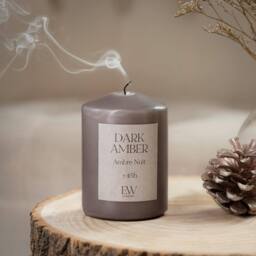 Marco Paul Small 30 Hour Burning Dark Amber Scented Candle in Brown - Size: 15 cm - thumbnail 3