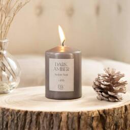 Marco Paul Small 30 Hour Burning Dark Amber Scented Candle in Brown - Size: 15 cm - thumbnail 2