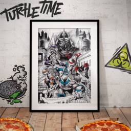Teenage Mutant Ninja Turtles Limited Edition 40th Anniversary A3 Art Print - thumbnail 3