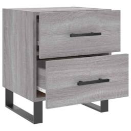 Berkfield Home Modern Bedside Cabinets 2 pcs Grey Sonoma 40x35x47.5 cm Engineere - thumbnail 8
