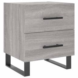 Berkfield Home Modern Bedside Cabinets 2 pcs Grey Sonoma 40x35x47.5 cm Engineere - thumbnail 5