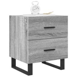 Berkfield Home Modern Bedside Cabinets 2 pcs Grey Sonoma 40x35x47.5 cm Engineere - thumbnail 4