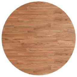 Berkfield Home Round Table Top Light Brown √ò80x1.5 cm Treated Solid Wood Oak - Size: 80x1.5 cm - thumbnail 1