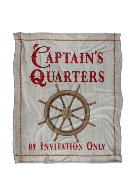 JQ Licensing James Piazza Coastal Captain'S Quarters Ship'S Wheel Silky Touch Super Soft Throw Blanket 152 X 127 cm in White - image 1