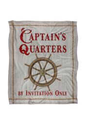 JQ Licensing James Piazza Coastal Captain'S Quarters Ship'S Wheel Silky Touch Super Soft Throw Blanket 152 X 127 cm in White - thumbnail 1