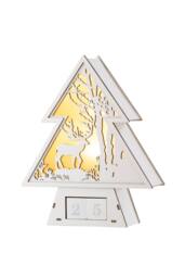Belleek Living Reindeer Advent Wooden LED in Ivory - Size: 10 inches - thumbnail 1