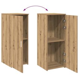 Berkfield Home Storage Cabinet Artisan Oak 40x45x103.5 cm Engineered Wood in Brown - thumbnail 8