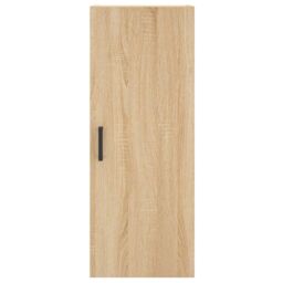 Berkfield Home Highboard Sonoma Oak 34.5x34x180 cm Engineered Wood in Brown - thumbnail 6