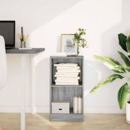 Berkfield Home Bookcase Grey Sonoma 40x24x76 cm Engineered Wood - Size: 40 x 24 x 76 cm - thumbnail 3