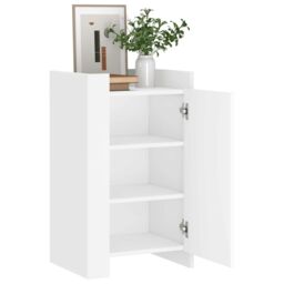 Berkfield Home Sideboard White 45x35x75 cm Engineered Wood - Size: 45 x 35 x 75 cm - thumbnail 3