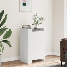 Berkfield Home Sideboard White 45x35x75 cm Engineered Wood - Size: 45 x 35 x 75 cm - thumbnail 1
