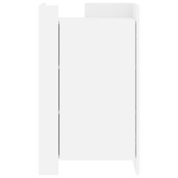 Berkfield Home Sideboard White 45x35x75 cm Engineered Wood - Size: 45 x 35 x 75 cm - thumbnail 4