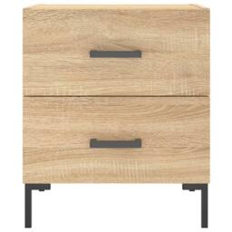 Berkfield Home Bedside Cabinets 2 pcs Sonoma Oak 40x35x47.5 cm Engineered Wood in Brown - thumbnail 6