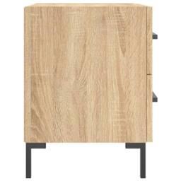 Berkfield Home Bedside Cabinets 2 pcs Sonoma Oak 40x35x47.5 cm Engineered Wood in Brown - thumbnail 7