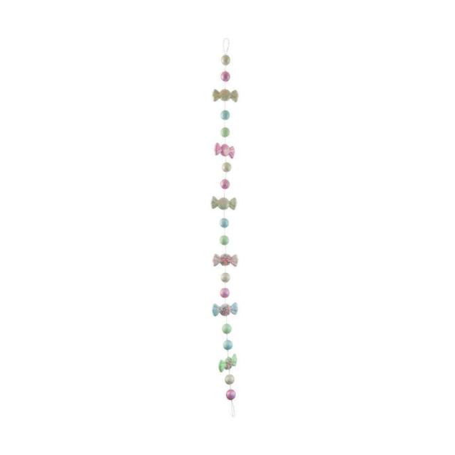 Garden Greatness Shimmering Pastel Candy Sweet Garland - Size: 1 Pack