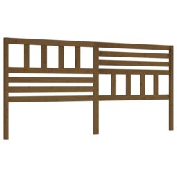 Berkfield Home Bed Headboard Honey Brown 186x4x100 cm Solid Wood Pine - Size: 186 x 4 x 100 cm - thumbnail 2
