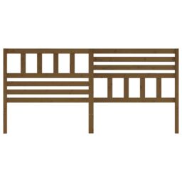 Berkfield Home Bed Headboard Honey Brown 186x4x100 cm Solid Wood Pine - Size: 186 x 4 x 100 cm - thumbnail 4