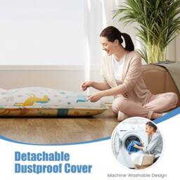 Costway King Size Japanese Floor Futon Mattress 190x135x10cm - Size: 190 x 135 x 10 cm - thumbnail 9