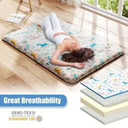 Costway King Size Japanese Floor Futon Mattress 190x135x10cm - Size: 190 x 135 x 10 cm - thumbnail 5