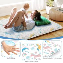 Costway King Size Japanese Floor Futon Mattress 190x135x10cm - Size: 190 x 135 x 10 cm - thumbnail 7