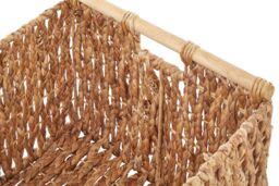 Orsina Lidi Set Of Five Water Hyacinth Storage Baskets in Natural - thumbnail 3