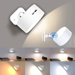 SPETLEK 2X Touch Wall Lights Fittings Rechargeable LED Portable Lamps Dimmable in Cool White - thumbnail 2