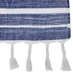 Wyld and Coco Blue Stripe Area Rug 140 x 200 cm - Handwoven Indoor/Outdoor - Size: 140 cm x 200 cm - thumbnail 3