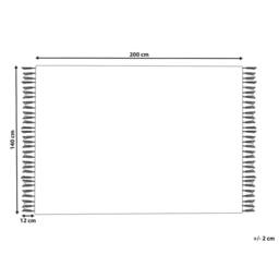 Wyld and Coco Blue Stripe Area Rug 140 x 200 cm - Handwoven Indoor/Outdoor - Size: 140 cm x 200 cm - thumbnail 4