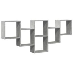 Berkfield Home Wall Shelf Concrete Grey 159x18x66 cm Engineered Wood - Size: 159 x 18 x 66 cm - thumbnail 6