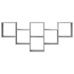 Berkfield Home Wall Shelf Concrete Grey 159x18x66 cm Engineered Wood - Size: 159 x 18 x 66 cm - thumbnail 4