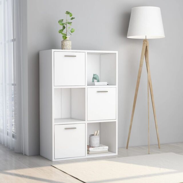 Berkfield Home Storage Cabinet White 60x29.5x90 cm Engineered Wood - image 1