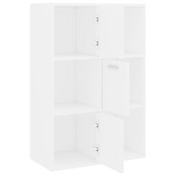 Berkfield Home Storage Cabinet White 60x29.5x90 cm Engineered Wood - thumbnail 6