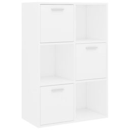 Berkfield Home Storage Cabinet White 60x29.5x90 cm Engineered Wood - thumbnail 2